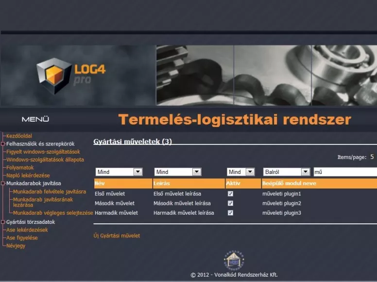 Integrált termeléslogisztikai rendszer a Vonalkód Rendszerháztól