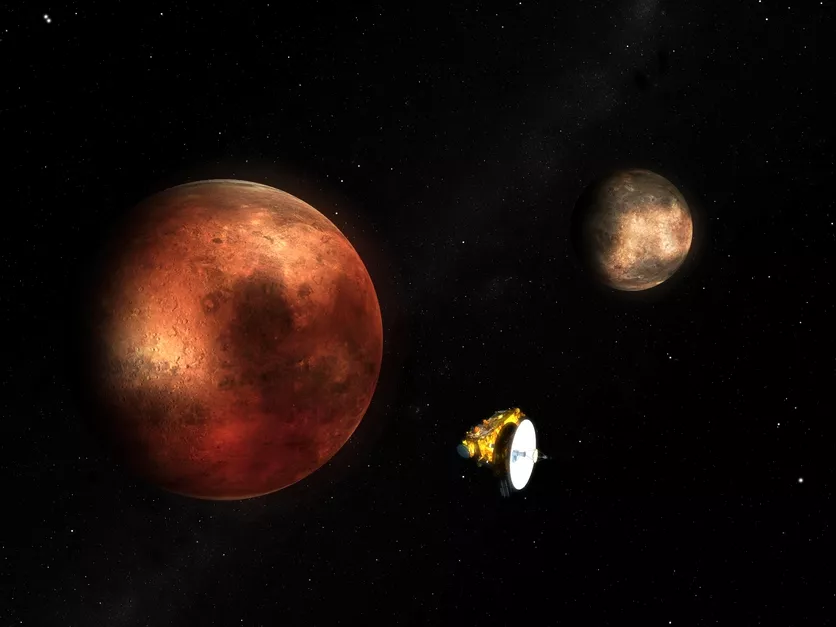Videón a Pluto és a Charon távoli körtánca