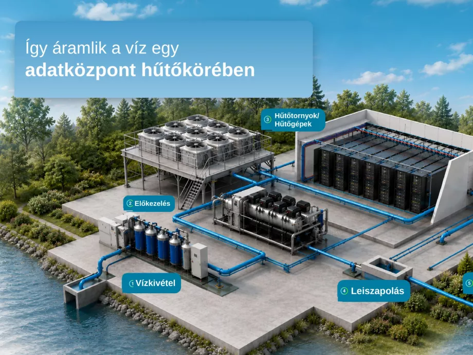 A hűtési technológián múlik, hogy ugyanaz az AI kapacitás egy 50 ezres város vagy egy kis falu vízigényét fogyasztja
