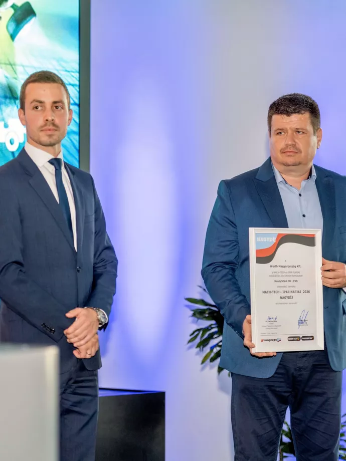 Metrológiai pontosság és mobilitás egy eszközben – IPAR NAPJAI Nagydíjat nyert a HandySCAN 3D | EVO
