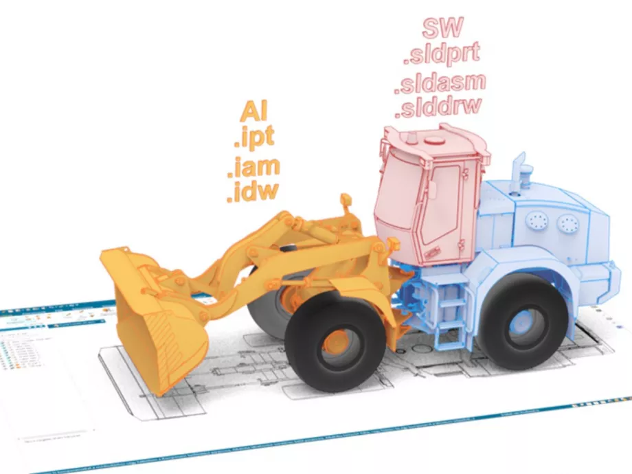 Autodesk Inventor és Solidworks adatok kezelése Solid Edge szoftverben